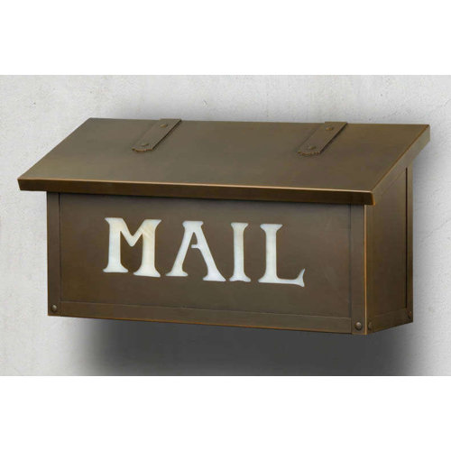 Classic with "Mail" Horizontal Wall Mounted Mailbox Wayfair