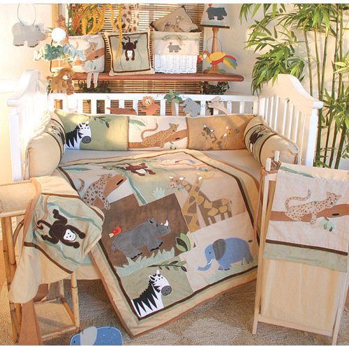 Brandee Danielle On Safari 18 Piece Crib Bedding Set