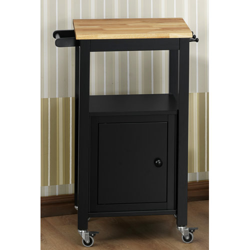 Eastfield Kitchen Cart With Wood Top Eastfield Kitchen Cart With Wood Top