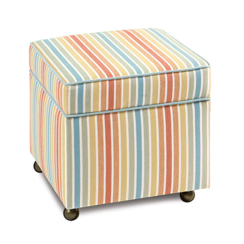 Multi Colored Foam Ottoman