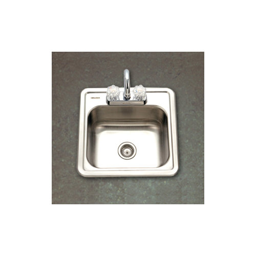 Houzer Hospitality 15" x 15" Topmount 24 Gauge Bar Sink & Reviews Wayfair