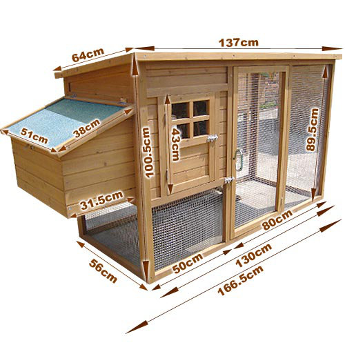 Life Deluxe Chicken Coop, Rabbit, Guinea Pig, Ferret Cage Hutch with 