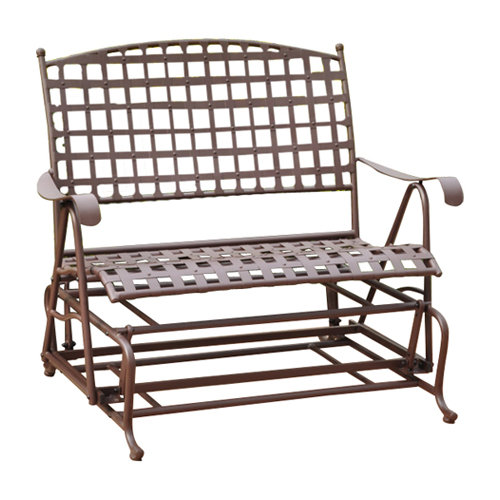 International Caravan Santa Fe Wrought Iron Double Patio Glider