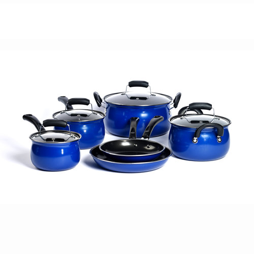 Basic Essentials Carbon Steel 10 Piece Cookware Set & Reviews Wayfair