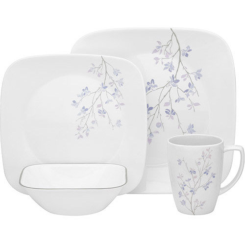 Square 16 Piece Vitrelle Glass Dinnerware Set Wayfair UK