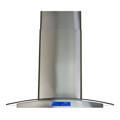 Cosmo Cosmo 36" 900 CFM Stainless Steel Island Glass Island Range Hood