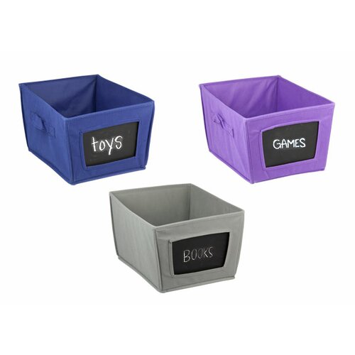 Home Basics Chalkboard Storage Bin