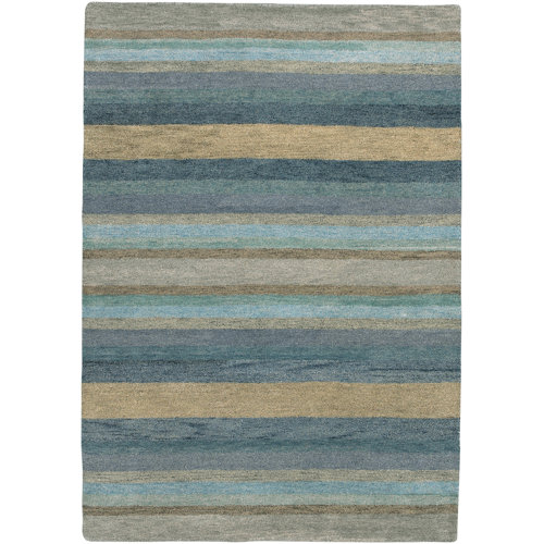 Couristan Oasis Caribbean Vista Blue Striped Area Rug & Reviews Wayfair