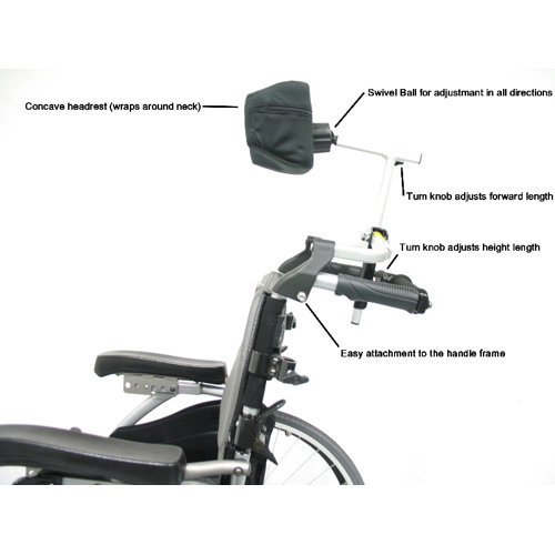 Karman Healthcare Universal Foldable Wheelchair Headrest & Reviews Wayfair