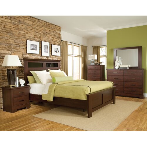 Standard Furniture Marshall Merlot Panel Bed