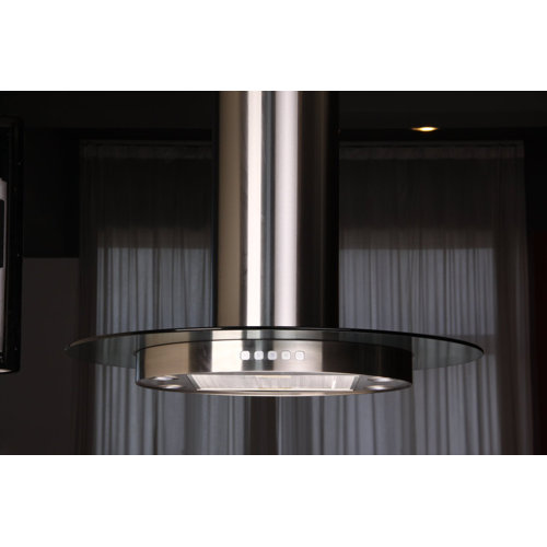 KBC 32" 412 CFM HRG Circular Stainless Steel Island Range Hood