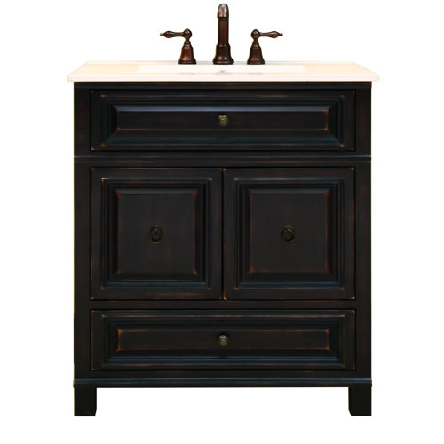 Sunny Wood Barton Hill 30quot; Bathroom Vanity Base