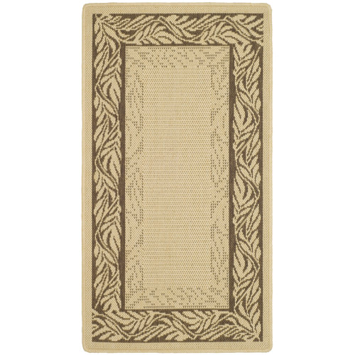 Safavieh Courtyard Brown / Tan Outdoor Area Rug