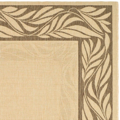 Safavieh Courtyard Brown / Tan Outdoor Area Rug