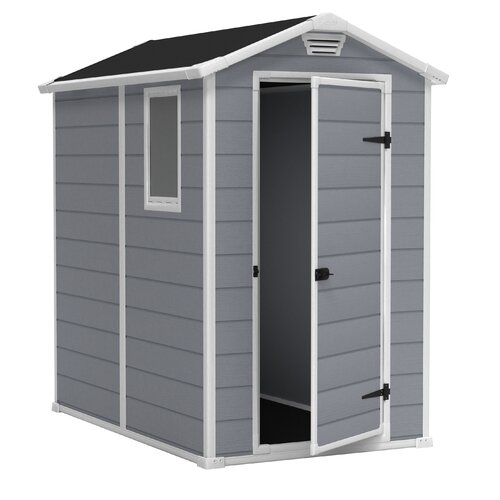 Keter Manor 4 Ft. W x 6 Ft. D Plastic Shed &amp; Reviews | Wayfair