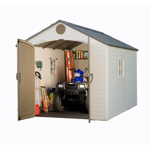 Lifetime 8 Ft. W x 12 Ft. D Plastic Storage Shed &amp; Reviews | Wayfair