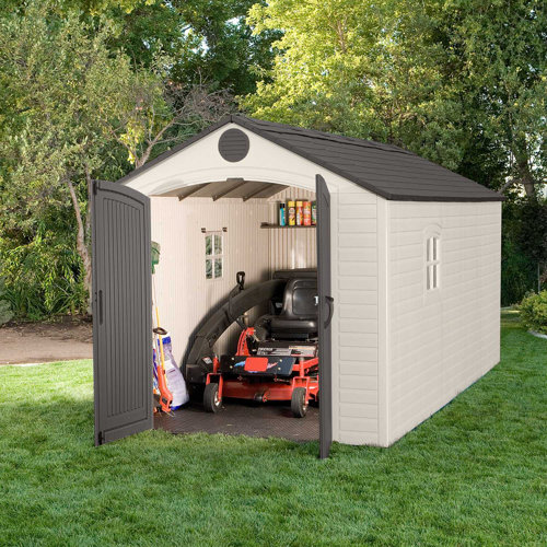 Lifetime 8ft. W x 15ft. D Plastic Storage Shed &amp; Reviews | Wayfair