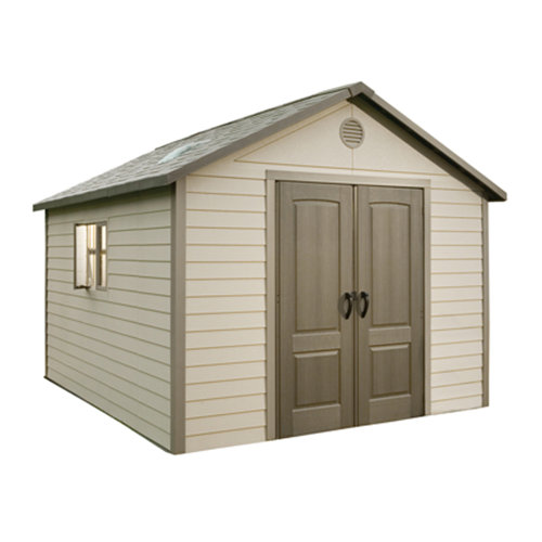 Lifetime 10.5 Ft. W x 13 Ft. D Plastic Storage Shed &amp; Reviews ...