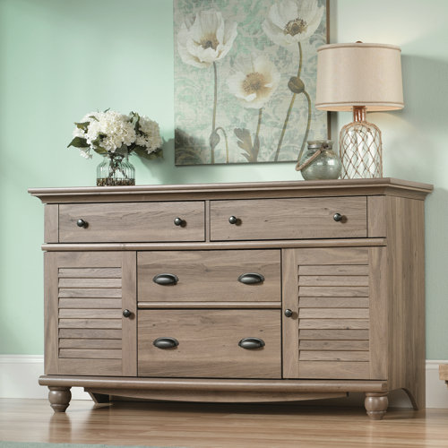 Sauder Harbor View 4 Drawer Cubby Dresser & Reviews Wayfair