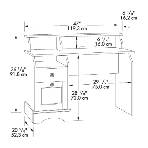 Sauder Graham Hill Writing Desk & Reviews Wayfair