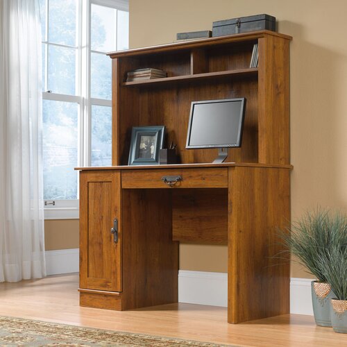 Sauder Harvest Mill Computer Desk with Hutch