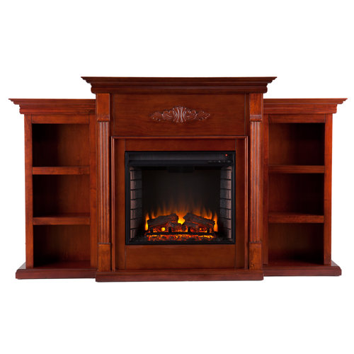 Wildon Home ® Conway Electric Fireplace with Bookcases & Reviews Wayfair