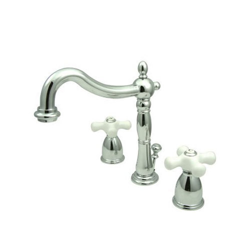 ... Mini Widespread Bathroom Faucet with Double Porcelain Cross Handles