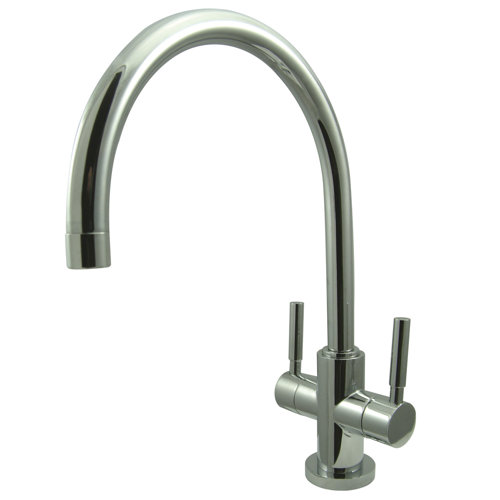 ... Double Handle Single Hole Vessel Sink Faucet without Pop-Up and Plate