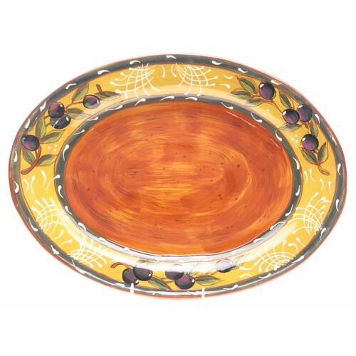 Certified International French Olives 17.75 Oval Platter