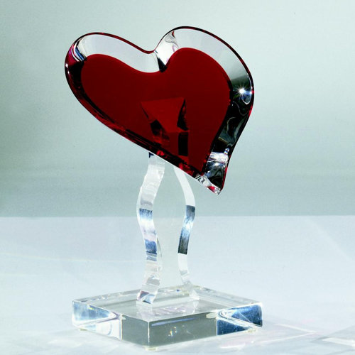 Sculptures and Art Pieces Acrylic Loving Heart Sculpture Wayfair