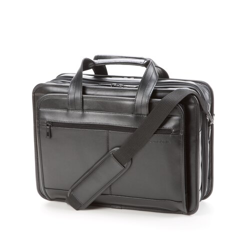 samsonite soft leather briefcase