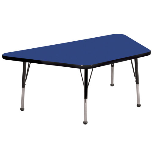 ECR4kids 30" x 60" Trapezoid Activity Table in Various Colors