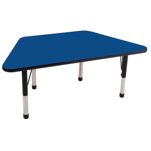 ECR4kids 30" x 60" Trapezoid Activity Table in Various Colors