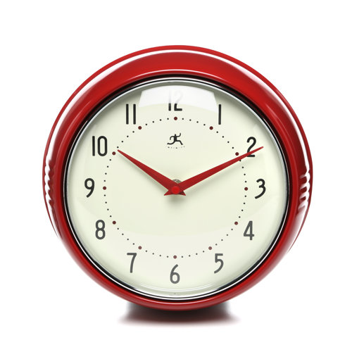 Infinity Instruments Retro 9.5" Wall Clock & Reviews Wayfair