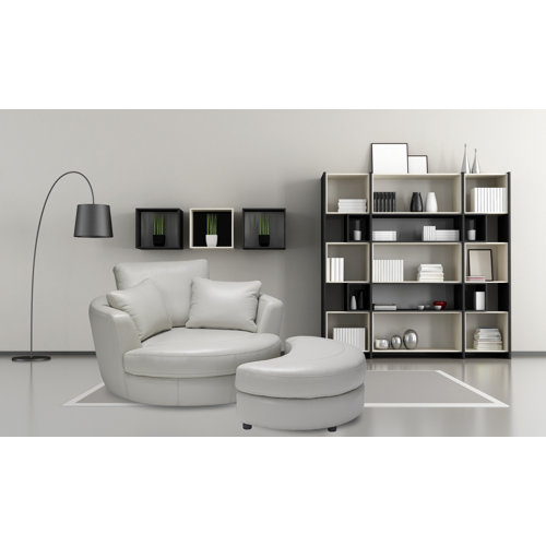 Sofas to Go Cuddle Swivel Chair and Ottoman & Reviews Wayfair