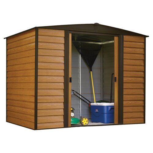 Arrow Dallas Euro 8 Ft. W x 6 Ft. D Steel Storage Shed &amp; Reviews ...