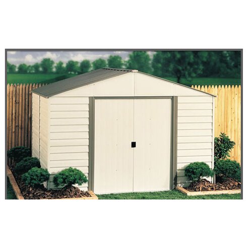 Milford 10ft. W x 8ft. D Vinyl Coated Steel Storage Shed