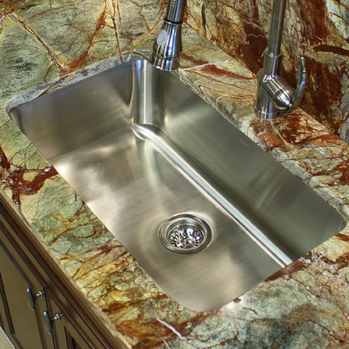 30" x 18" Elongated Single Bowl Undermount Kitchen Sink Wayfair
