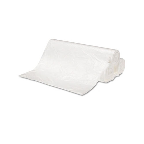 Whitehall Hi-Density Can Liners, 24 x 23, 6 mic, Clear, 20 Rolls of 50 Bags, 1000/Carton