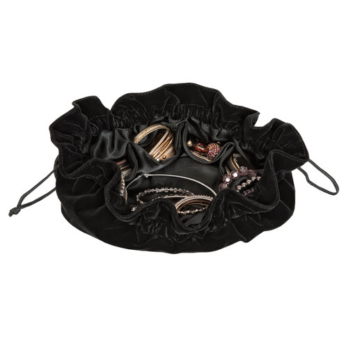 Lara Velveteen Drawstring Travel Jewelry Pouch Wayfair