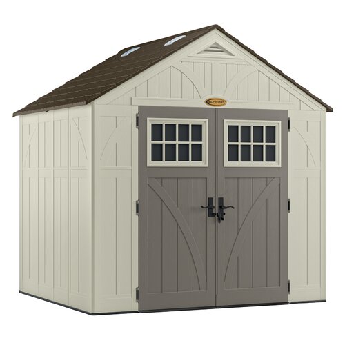Tremont 8 Ft. W x 7 Ft. D Resin Storage Shed | Wayfair