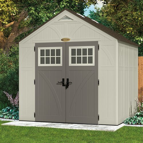 Tremont 8 Ft. W x 7 Ft. D Resin Storage Shed | Wayfair Supply