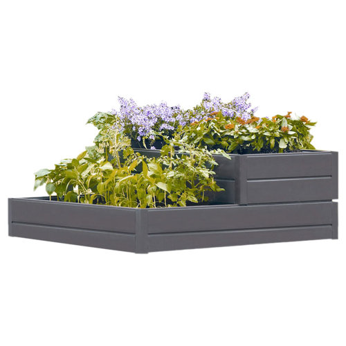 Suncast Tiered Raised Square Garden Bed Planter & Reviews | Wayfair