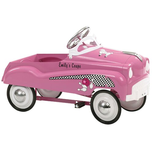 pink vintage pedal car