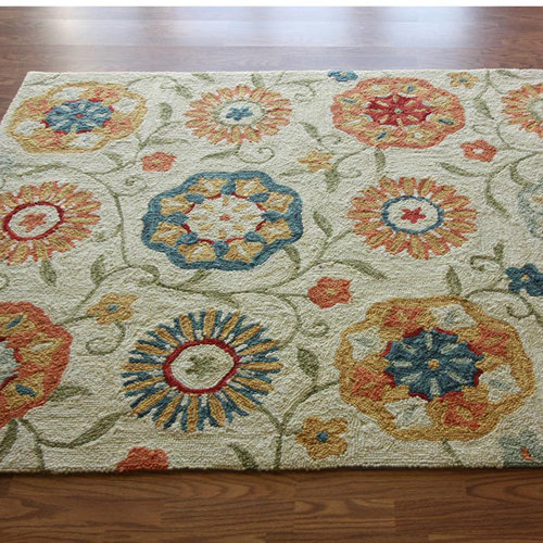 nuLOOM Pop Floral Garden Ivory Area Rug & Reviews Wayfair
