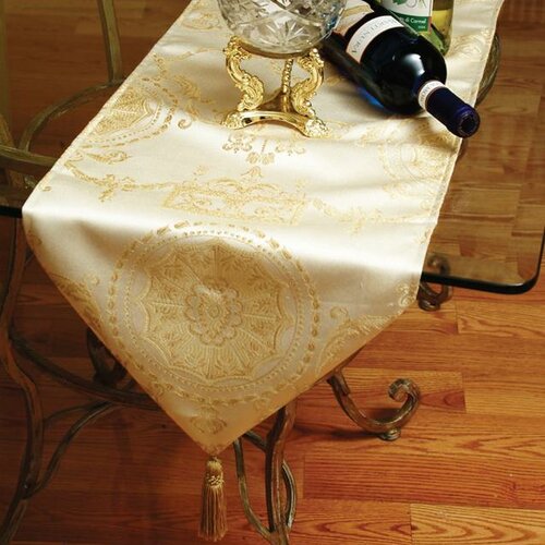 Linen  & table Runner Wayfair runner Damask  Prestige Violet Table Reviews reviews