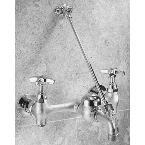 Delta Commercial Garage Faucet with Vacuum Breaker Spout and Double