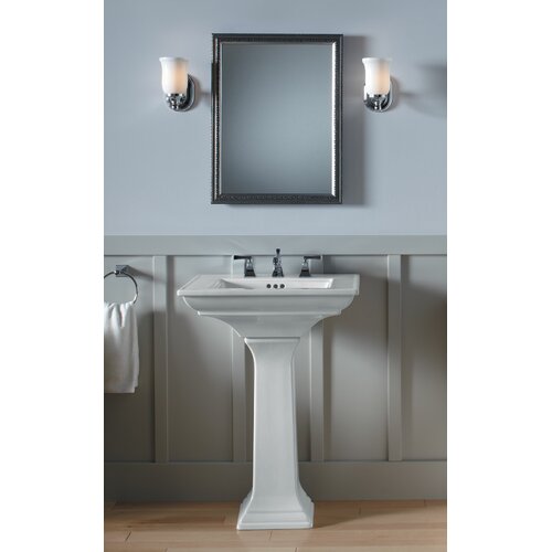 Kohler Memoirs Stately 24" Pedestal Bathroom Sink With 8" Widespread ...