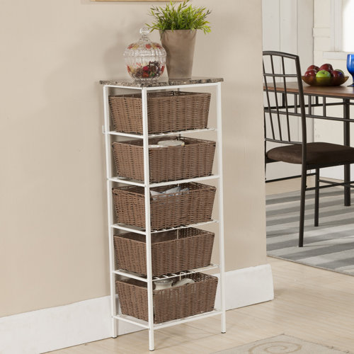 5 Tier Storage with Basket Wayfair