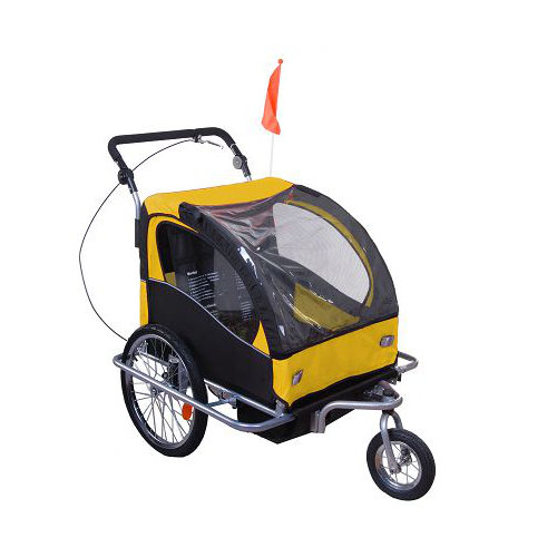 Aosom Elite II 2 in 1 Double Baby Bike Trailer & Reviews Wayfair